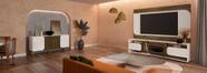 Conjunto Sala Elegance: Rack, Buffet e Painel - ARTELY
