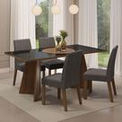 Conjunto Sala Jantar Mesa Vidro 4 Cadeiras Rustic Conjunto Sala Jantar Mesa Vidro 4 Cadeiras Rustic