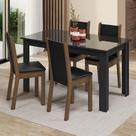 Conjunto Sala Jantar Mesa Vidro 4 Cadeiras Suzy Conjunto Sala Jantar Mesa Vidro 4 Cadeiras Suzy