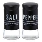 Conjunto Saleiro E Pimenteiro Manhattan 120ml Em Vidro Resistente 2 Peças