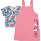 Conjunto Salopete Moletinho e Blusa Pulla Bulla Ref. 48415