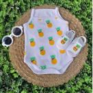 Conjunto Sandália Com Body Alcinha Fruta Bebe Menina Roupa Verão Estampado Mesversário