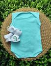 Conjunto Sandalia Com Body Liso Regata Bebe Menino Roupa Verão Estampado Enfeite Sortidos