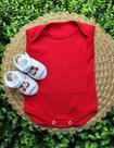 Conjunto Sandalia Com Body Liso Regata Bebe Menino Roupa Verão Estampado Enfeite Sortidos