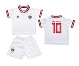 Conjunto São Paulo Uniforme Infantil Branco - Torcida Baby