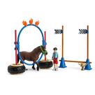 Conjunto Schleich Farm World - Corrida de Pôneis com 22 Peças