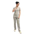 Conjunto Scrub Pijama Cirurgico Verona Cinza Claro