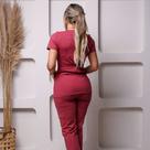 Conjunto Scrub Pijama Cirúrgico Verona Marsala Toque Geladinho Poliamida