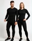 Conjunto Segunda Pele Térmico Flanelado Unisex Premium Preto