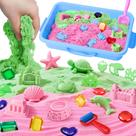 Conjunto Sensory Bin Play VVSBPL Ocean com areia moldável de 2 cores Conjunto Sensory Bin Play VVSBPL Ocean com areia moldável de 2 cores