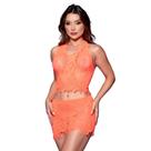 Conjunto Sensual Arrastão Saia e Top Y2100
