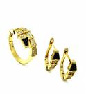 Conjunto Serpente Anel E Brincos Cravejados Zirconias Banhado 1360 1438 Conjunto Serpente Anel E Brincos Cravejados Zirconias Banhado 1360 1438