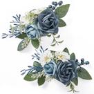 Conjunto Serwalin de 2 Boutonnieres Dusty Blue 19x13cm