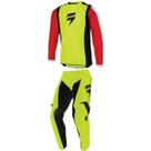 Conjunto shift infantil whit3 race amarelo fluor