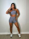 Conjunto short Aura - Grafite