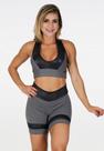 Conjunto Short Bermuda E Top Roupa De Academia Fitness Feminino Mia Cirrê Lançamento