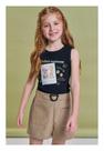 Conjunto Short Blusa Regata Infantil Kukie