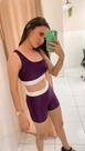 Conjunto Short canelado