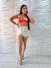 Conjunto Short+cropped Estampado Verão Natal Moda Gringa