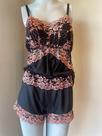 Conjunto short doll em malha com renda cores e tamanhos variados.