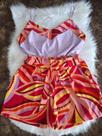 Conjunto short e blusa colorido tamanho G3 Conjunto short e blusa colorido tamanho G3