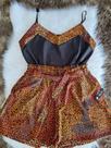 Conjunto short e blusa onça tamanho G1