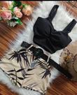 Conjunto short e croped