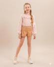Conjunto Short Em material sintético E Blusa Em Malha Lilydee Cor:RosaTamanho:10