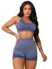 Conjunto Short Empina Bumbum e Top Fitness Yoga Confortável