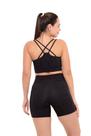 Conjunto Short Fitness Feline Lorena Preto