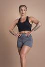 Conjunto Short Fitness Feminino Liso Academia Treino E Top Nadador Liso Básico Treino F7 NEW STYLE