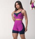 Conjunto Short Lycra Top Sem Bojo