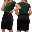 Conjunto Short Saia + Blusa Dryfit Poliamida Moda Fitness Evangélica Uv50+ Academia Até G2