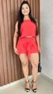 Conjunto Short Saia Curto Com Amarração Blusa Regata Conjunto Short Saia Curto Com Amarração Blusa Regata
