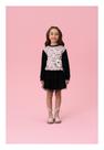 Conjunto Short Saia Infantil Cats Mon Sucré