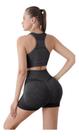 Conjunto Shorts Calça E Top Levanta Bumbum Feminino Academia Preto Tamanho Unico