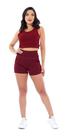 Conjunto Shorts + Croped Academia Confortável