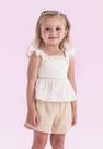 Conjunto Shorts Festa Menina Nude Petit Cherie