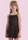 Conjunto Shorts Saia Festa Infantil Preto Petit Cherie