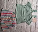 Conjunto shorts saia TAM 1
