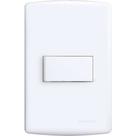 Conjunto Siena 4X2 Branco Com Placa (1Paralelo Horizontal) 6512