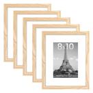 Conjunto simples de 5 porta-retratos para 8x10 ou 5x7 com tapete