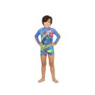 Conjunto Siri Menino Blusa/Sunga Dinossauro Proteção UV 50+