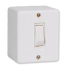Conjunto Sobrepor 1 Interruptor Simples Branco - Ilumi