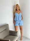 Conjunto Social Blusa E Short Em Alfaiataria