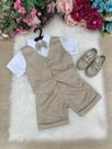 Conjunto Social Infantil Colete Bege Leandro - Elegância e Conforto