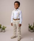 Conjunto Social Infantil Linho Vitor - Elegante e Confortável