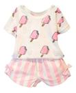 Conjunto Social Infantil Menina Estampa Picolé Short Camiset