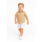 Conjunto social infantil menino camisa e bermuda evento