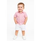 Conjunto social infantil menino camisa e bermuda evento